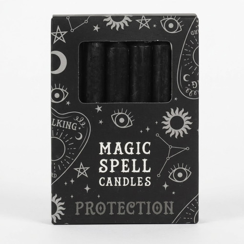 Black spell chime candles - black,