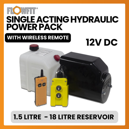 Flowfit 12v single acting - dc,