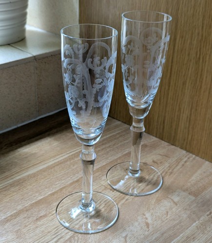 Vintage engraved floral design - engraved,