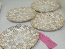 Vintage.Royal Vale 4 x Plates .Gold  pattern and  Edge.