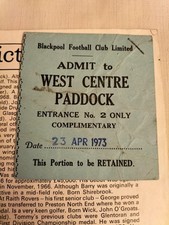 1972/73 Blackpool v Nottingham