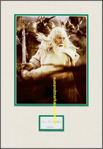 Ian mckellen autograph signed - mckellen,