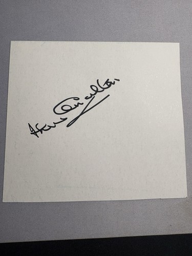 Jack charlton hand signed card - jack,