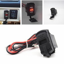 Car Marine Boat Red LED Rocker