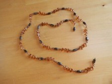 Necklace Wrap Bracelet Choker Anklet UK-Long Magnetic Hematite Bead Fancy String