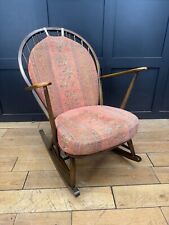Ercol Grandfather Rocking Chair Model 315 With Original Cushions / Armchair A