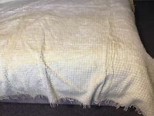 Vintage Lemon  Double Bedspread With Frill  8ft + x6 ft  soft pile top 