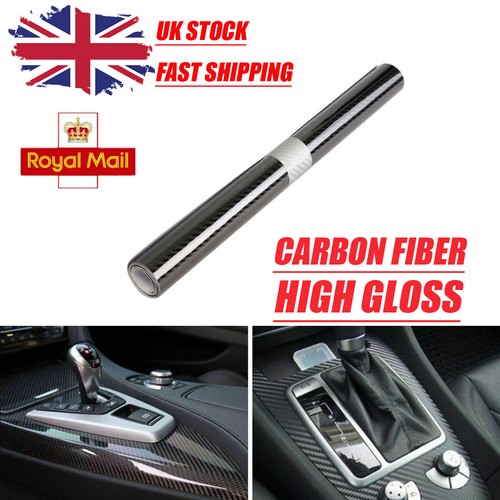 Black gloss carbon fibre - black, 7d