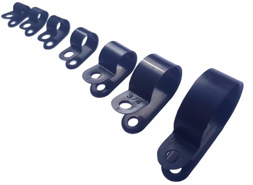 Black nylon clips - nylon,