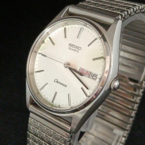 Working seiko chronos day date - working,
