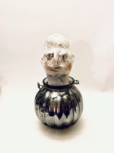 Unique clay uncanny sculpture - clay,