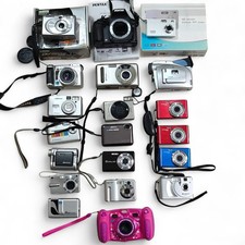 20x Digital Cameras Job Lot - Pentax K200D, Casio, Canon IXUS, Kyocera