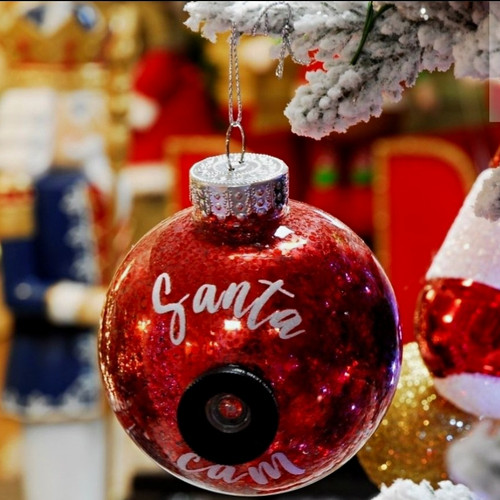 Round hanging christmas bauble - round,