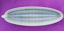 POOLE POTTERY VINTAGE 13"CUCUMBER DISH 555/TNC, ADAMS 1935/1955/1955-58 freeform