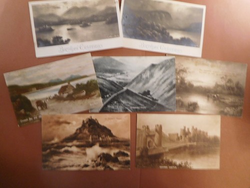Elmer keene signed postcards - keene,