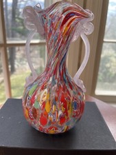Antique Fratelli Toso Murano Glass Millefiori Vase