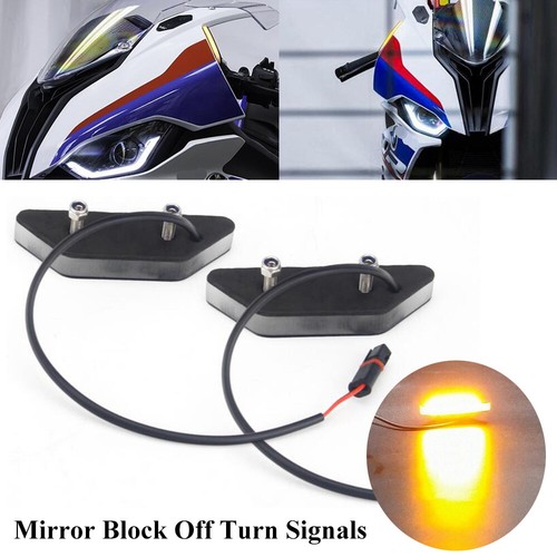 Mirror block off amber led - off,