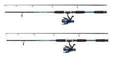 2 x Shakespeare Firebird Spinning Spin Fishing Rod  Rd Reel & Line 7 ft Combo