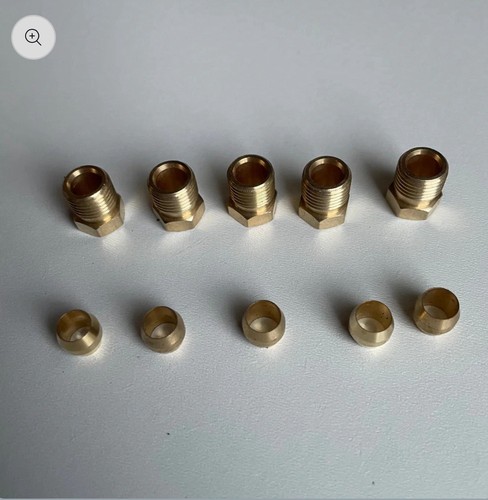 Set 6mm olive and - 6mm, nut