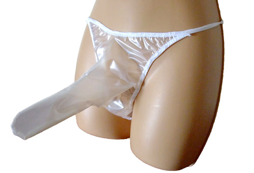 Pvc sheath briefs mens pants - sheath,