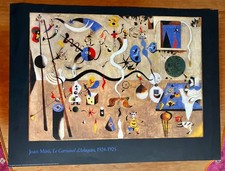 Poster of Harlequin’s Carnival by surrealist painter Joan Miro.
