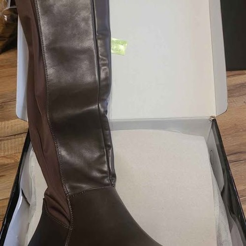 New women wide calf - wide, brown