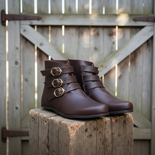 Handmade leather boots - leather,
