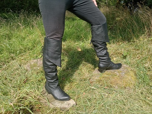 Pirate boots genuine leather - pirate,