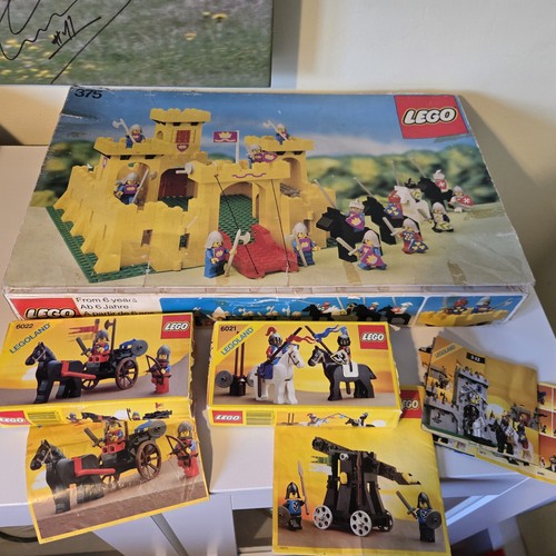 Vintage lego 375 - vintage, yellow