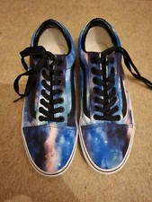 Custom Vans Trainers Sneakers Old Skool Cosmic Galaxy Size UK 6 Women's Mens