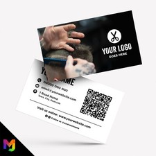 Custom Business Card Printing | Barber Salon Mens Grooming Hairdresser 01