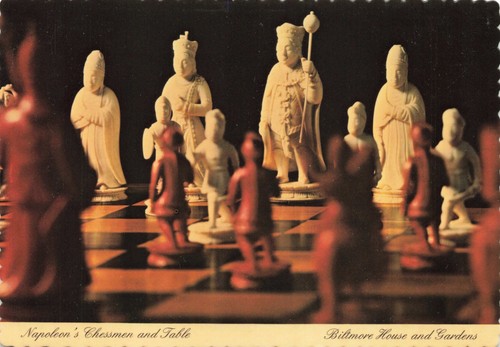 Postcard napoleon chess - "napoleon's,