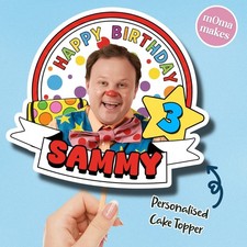 Mr Tumble cake topper -
