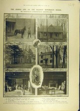 Original Old Antique Print