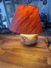 Royal Albert Old Country Roses Table Lamp Good Wirking Condition