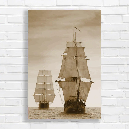 Vintage tall wooden sailing - vintage,