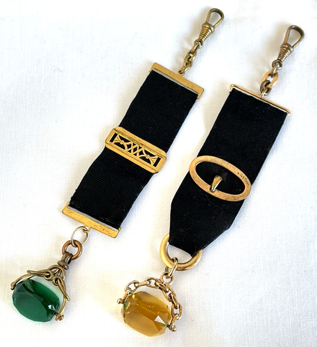 Antique pair gold plated - antique, black