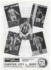 Feb 85 CHESTER CITY v BURY