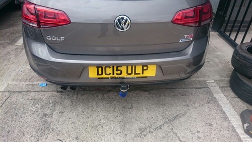 Tow bar supplied and - , fitted