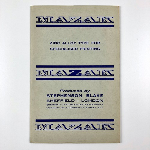 Mazak zinc alloy type - mazak, |