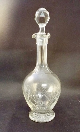 Edwardian hand blown cut glass - edwardian,