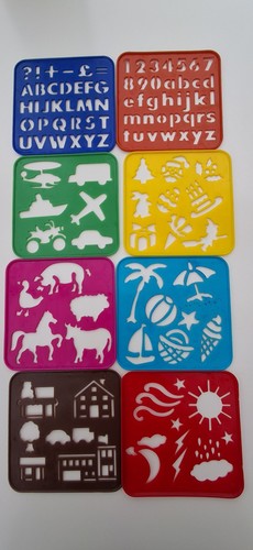 Rigid plastic stencils - rigid,