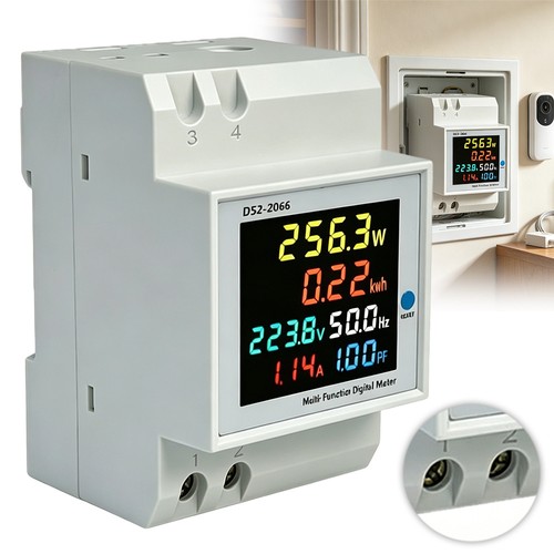 6in1 digital kwh - meter, din