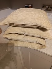 Scatter Cushions with Piping Set of 4 Cream/ Light Beige, steed of Harrogate 