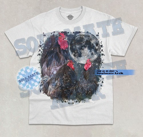 Three australorp moon shirt - three, t-shirt