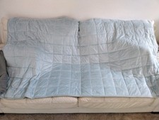 Oodie weighted blanket, blue 6.8kg, 190cm x 120cm £89 on the Oodie site