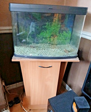 Used Love Fish 64 Litre Panorama Aquarium (Fish Tank) with Cupboard Stand