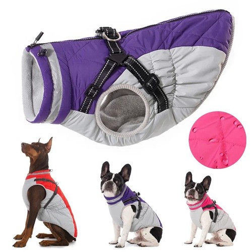 Waterproof dog jacket with - dog,