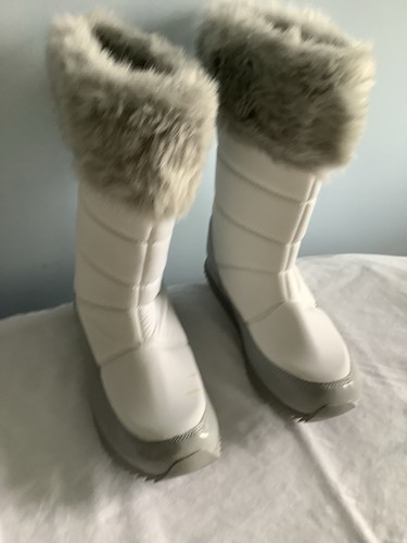Women white fur trimmed - white,