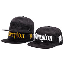 Men Women Hip Hop Flat edge Hats COMPTON Embroidered Adjustable Baseball cap  